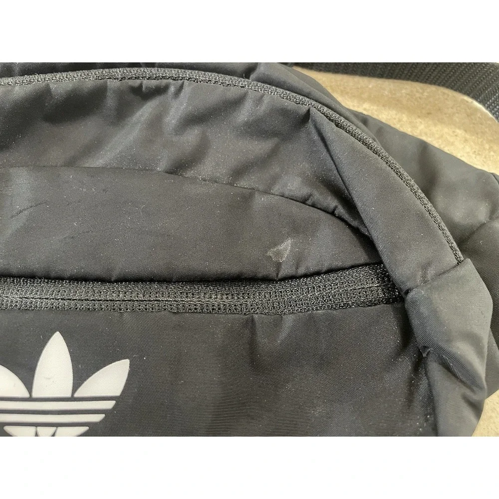 Adidas Originals National Waist Bag Fanny Pack Black White Key Clip